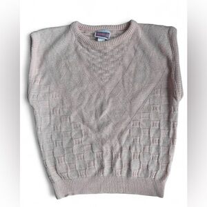 Elegant Pink Textured Knit Sweater